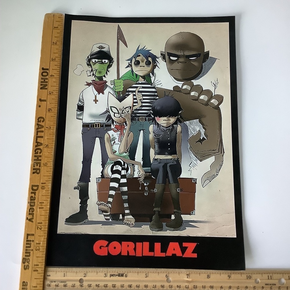 Gorillaz Band Poster Print "The Gang's All Here" Professional Inkjet Paper 14x10